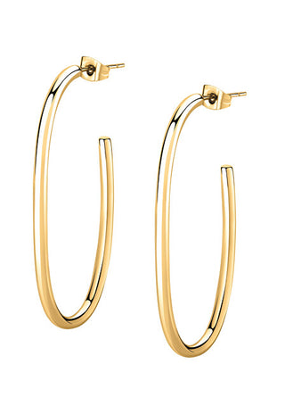 Morellato Elegantes pendientes de aro chapados en oro Savn04 