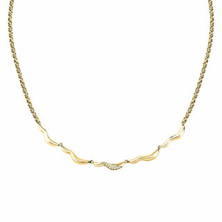 Morellato Elegante Collana Placcata Oro Con Cristalli Design Sayp01