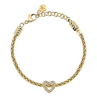 Morellato Elegante Bracciale Placcato Oro Con Cuore Drops Scz1394