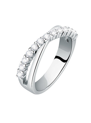 Morellato Elegante Anello In Argento Con Zirconi Scintille Saqf151 - Circuito: 54 Mm
