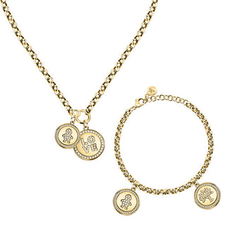 Morellato Esclusivo Set Di Gioielli Placcati In Oro Love Sor29 (Collana + Bracciale)