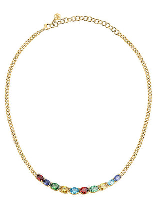 Morellato Collana Giocosa Placcata Oro Con Zirconi Cubici Colorati Colori Savy01