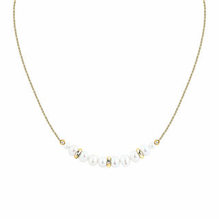 Morellato Bellissima Collana Placcata Oro Con Perle D'Acqua Dolce Perla Sxu43