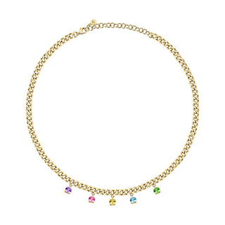 Morellato Collier de luxe doré avec cristaux Poetica Sauz01 