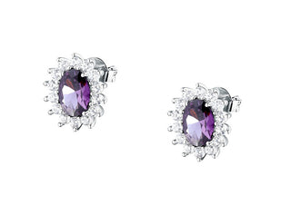 Morellato Luxury Silver Earrings with Cubic Zirconia Tesori Saiw288 