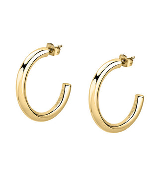 Morellato Orecchini Minimalisti Placcati Oro A Cerchio Creolo Saup11