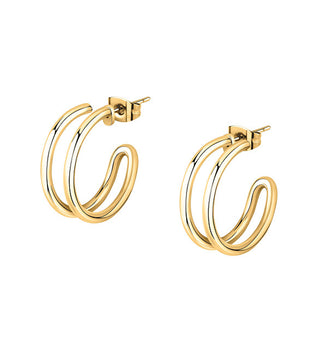 Morellato Orecchini A Cerchio Minimalisti Placcati Oro Creolo Savn07 - Diametro: 2 Cm