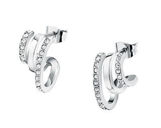 Morellato Modern steel Orecchini with crystals Creole SAUP31