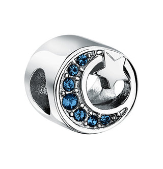 Morellato Perlina Moderna In Acciaio Con Cristalli Blu Drops Scz1368