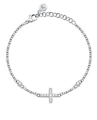 Morellato Bracciale Moderno In Acciaio Con Croce Passioni Saun15