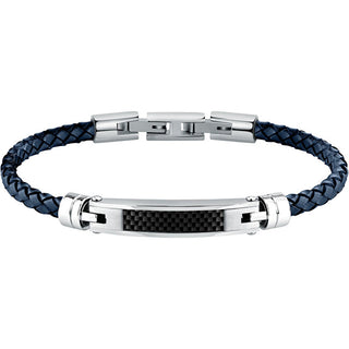 Morellato Modern men´s blue leather Bracciale Moody SQH61