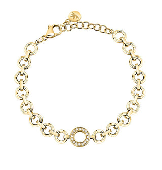 Morellato Elegant gold-plated Bracciale with crystals Intrecci SAZC05
