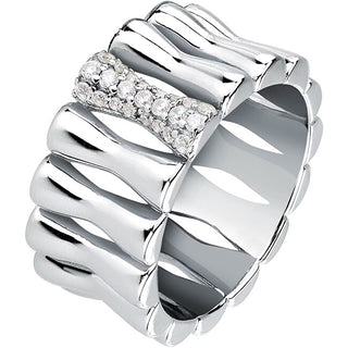 Morellato Essenza SAWA20 Recycled Silver Modern Anello - Circuit: 56 mm