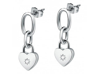 Morellato Pendientes de moda de acero con cristales Abbraccio Saub07 
