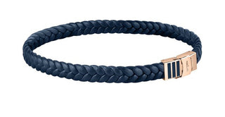 Morellato Bracciale In Pelle Blu Intrecciata Alla Moda Moody Sqh49