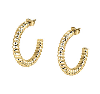 Morellato Elegant Gold Plated Hoop Earrings Creolo Saup02 