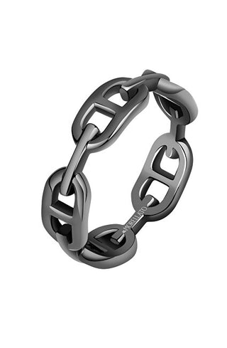 Morellato Anello Nero Senza Tempo In Acciaio Catene Satx250 - Circuito: 63 Mm