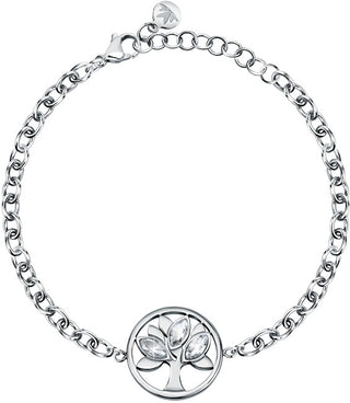 Morellato Bracciale In Acciaio Senza Tempo Con Cristalli Albero Della Vita Vita Satd20