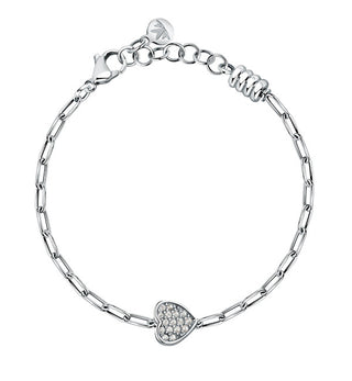 Morellato Pulsera de acero sin Tempo corazón con cristales Drops Scz1344 