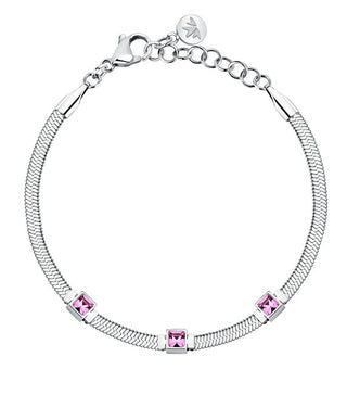 Morellato Bracciale In Acciaio Con Cristalli Fucsia Hadek Gioia Savy33