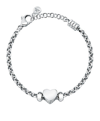 Morellato Delicato Bracciale In Acciaio Con Cuore Drops Scz1260