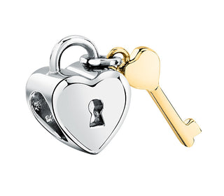 Morellato Delicato Ciondolo A Forma Di Cuore In Acciaio Con Chiave Drops Scz1362