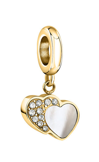 Morellato Delicate Gold-Plated Pendant with Hearts Drops Scz1359 
