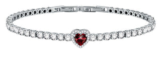 Morellato Delicate Silver Bracelet With Sparkling Heart Tesori Savb18 