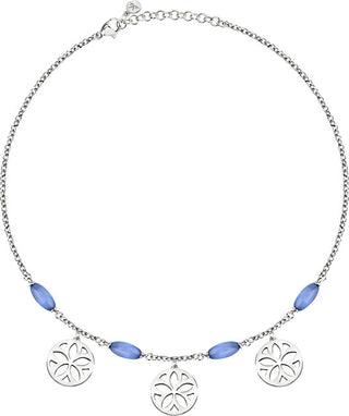 Morellato Collar de acero con colgantes de flor Sate02 