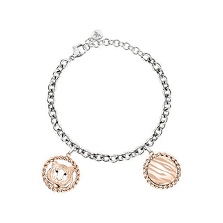 Morellato Bracciale In Acciaio Con Ciondolo Tigre Madagascar Satf06