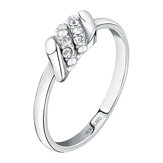 Morellato Anello In Acciaio Con Cristalli Torchon Sawz14 - Circuito: 58 Mm