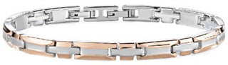 Morellato Pulsera de hombre de acero bicolor Cross Skr38 