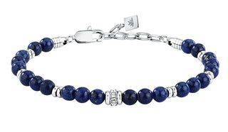 Morellato Bracciale Da Uomo Con Perline E Lapislazzuli Pietre S1747