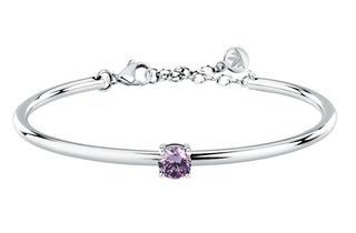 Morellato Massives Damenarmband mit violetten Zirkonen Kreise Sakm95 