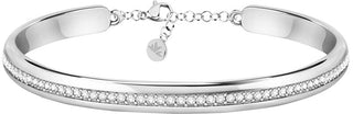 Morellato Bracciale In Acciaio Massiccio Con Cristalli Cerchi Sakm72