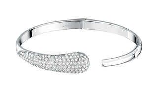 Morellato Solid Steel Bracelet With Crystals Design Sayp18 - Diameter: 6 Cm 