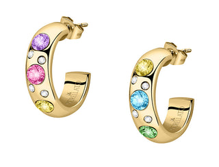 Morellato Gold-plated hoop Orecchini with crystals Poetica SAUZ02