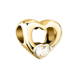 Morellato Perle en forme de cœur plaquée or avec Gocce de cristal Scz1407 