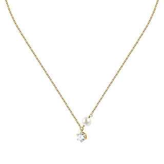 Morellato Collana Placcata Oro Con Vera Perla E Zircone Perla Sxu57