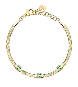 Morellato Bracciale Placcato Oro Con Cristalli Verdi Hadek Gioia Savy31