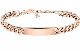 Morellato Bracciale In Acciaio Placcato Oro Per Uomo Catene Satx14