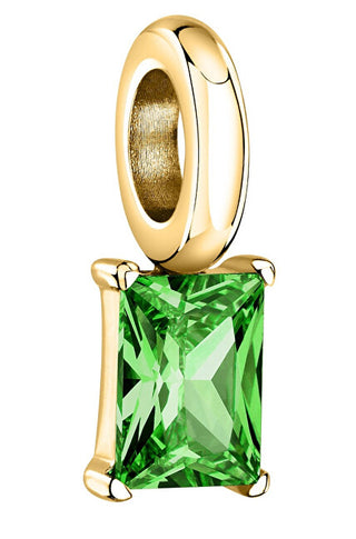 Morellato Gold-plated Ciondolo con green zircon Drops SCZ1292