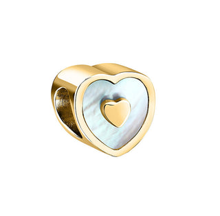Morellato Gocce Di Perline A Forma Di Cuore Placcate Oro Scz1334