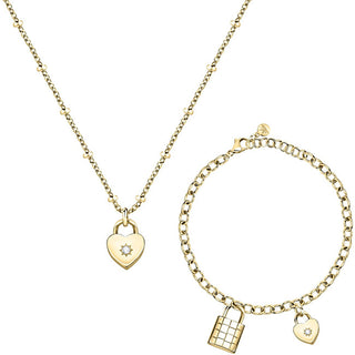 Morellato Affascinante Set Di Gioielli In Cristallo Abbraccio Saub19 (Collana, Braccialetto)