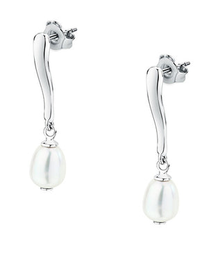 Morellato Orecchini Pendenti In Argento Con Perla D'Acqua Dolce Perla Sxu47