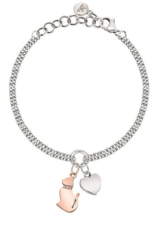 Morellato Pulsera bicolor fascinante Cat&Heart Mascotte Savl11 