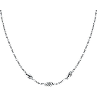Morellato Affascinante Collana In Acciaio Con Cristalli Torchon Sawz03