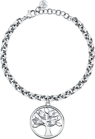 Morellato Affascinante Bracciale In Acciaio Con Pendente Albero Della Vita Vita Satd19