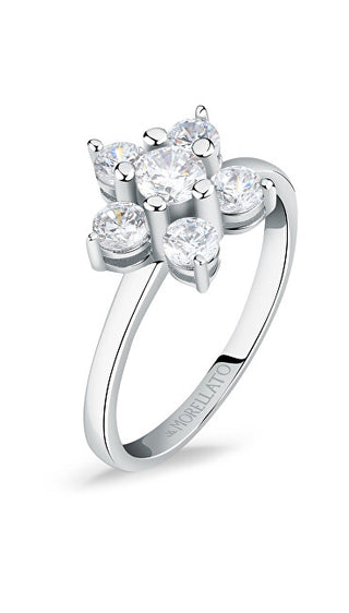 Morellato Bellissimo Anello In Argento Con Fiore Tesori Saiw127 - Circuito: 54 Mm