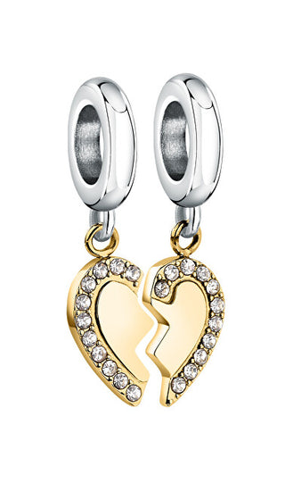 Morellato Románticos Pendientes Bicolor Hearts Drops Scz1358 (2 Piezas De Pendientes) 
